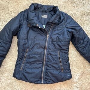 REI Outdoors Lightweight Puffer Jacket Size Small Navy Blue Womens